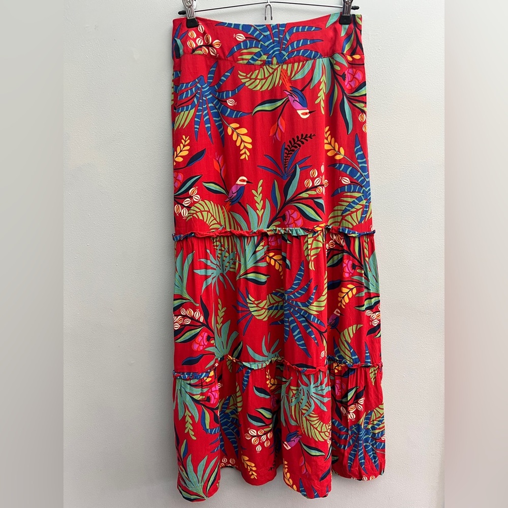 Cantao Bright Printed Skirt, Size 38